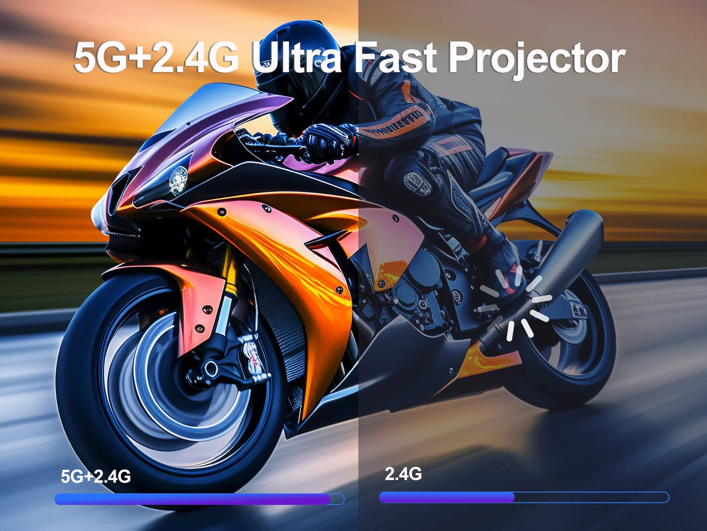 Magcubic HY300 Pro Projector 200ANSI Native 720P Wireless Screen Mirroring System Dual Band WiFi Hi-chip A3100 for Home Theater